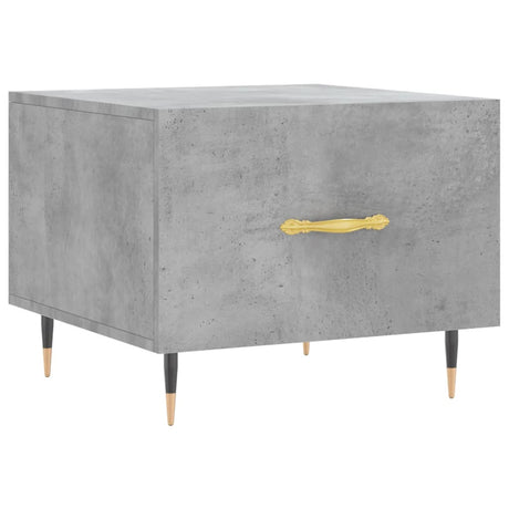 Vidaxl salontafel 50x50x40 cm bewerkt hout betongrijs