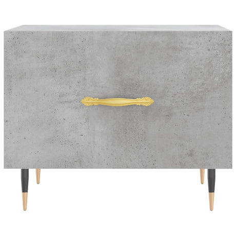 Vidaxl salontafel 50x50x40 cm bewerkt hout betongrijs