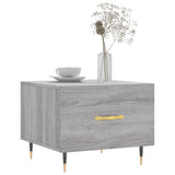 Vidaxl salontafel 50x50x40 cm bewerkt hout grijs sonoma eiken
