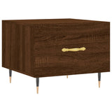 Vidaxl salontafel 50x50x40 cm bewerkt hout bruin eikenkleur