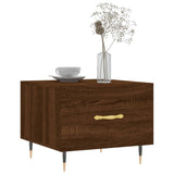 Vidaxl salontafels 2 st 50x50x40 cm bewerkt hout bruin eikenkleur