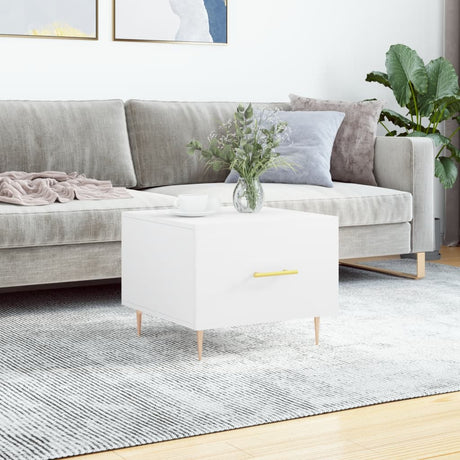 Vidaxl salontafel 50x50x40 cm bewerkt hout wit