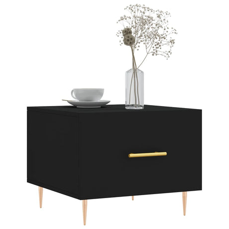 Vidaxl salontafel 50x50x40 cm bewerkt hout zwart