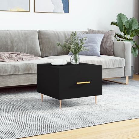 Vidaxl salontafel 50x50x40 cm bewerkt hout zwart