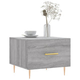 Vidaxl salontafel 50x50x40 cm bewerkt hout grijs sonoma eiken
