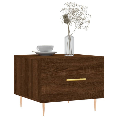 Vidaxl salontafels 2 st 50x50x40 cm bewerkt hout bruin eikenkleur