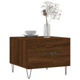 Vidaxl salontafel 50x50x40 cm bewerkt hout bruin eikenkleur