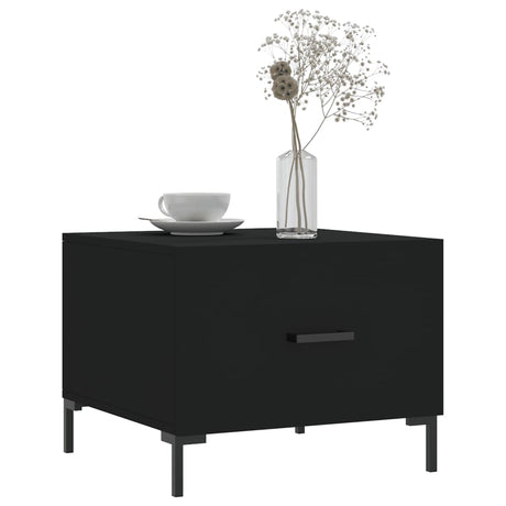 Vidaxl salontafel 50x50x40 cm bewerkt hout zwart