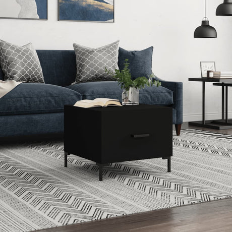 Vidaxl salontafel 50x50x40 cm bewerkt hout zwart