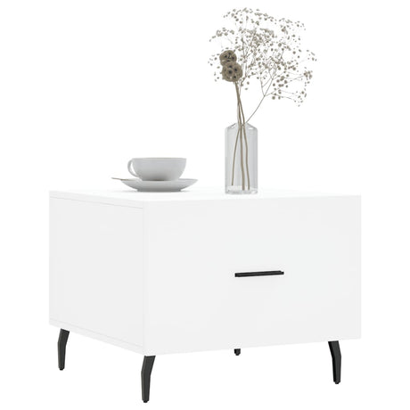 Vidaxl salontafel 50x50x40 cm bewerkt hout wit