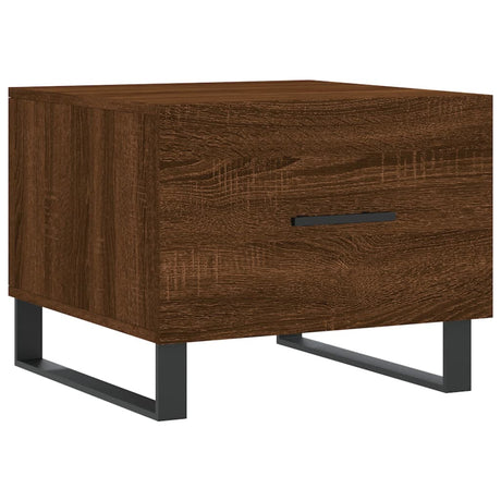 Vidaxl salontafel 50x50x40 cm bewerkt hout bruin eikenkleur