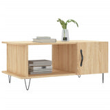 Vidaxl salontafel 90x50x40 cm bewerkt hout sonoma eikenkleurig
