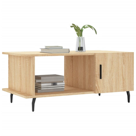 Vidaxl salontafel 90x50x40 cm bewerkt hout sonoma eikenkleurig