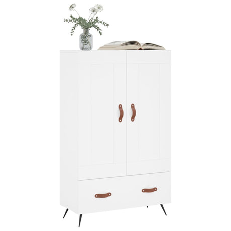 Vidaxl hoge kast 69,5x31x115 cm bewerkt hout wit