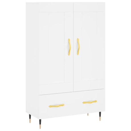 Vidaxl hoge kast 69,5x31x115 cm bewerkt hout wit