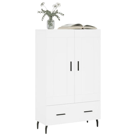 Vidaxl hoge kast 69,5x31x115 cm bewerkt hout wit