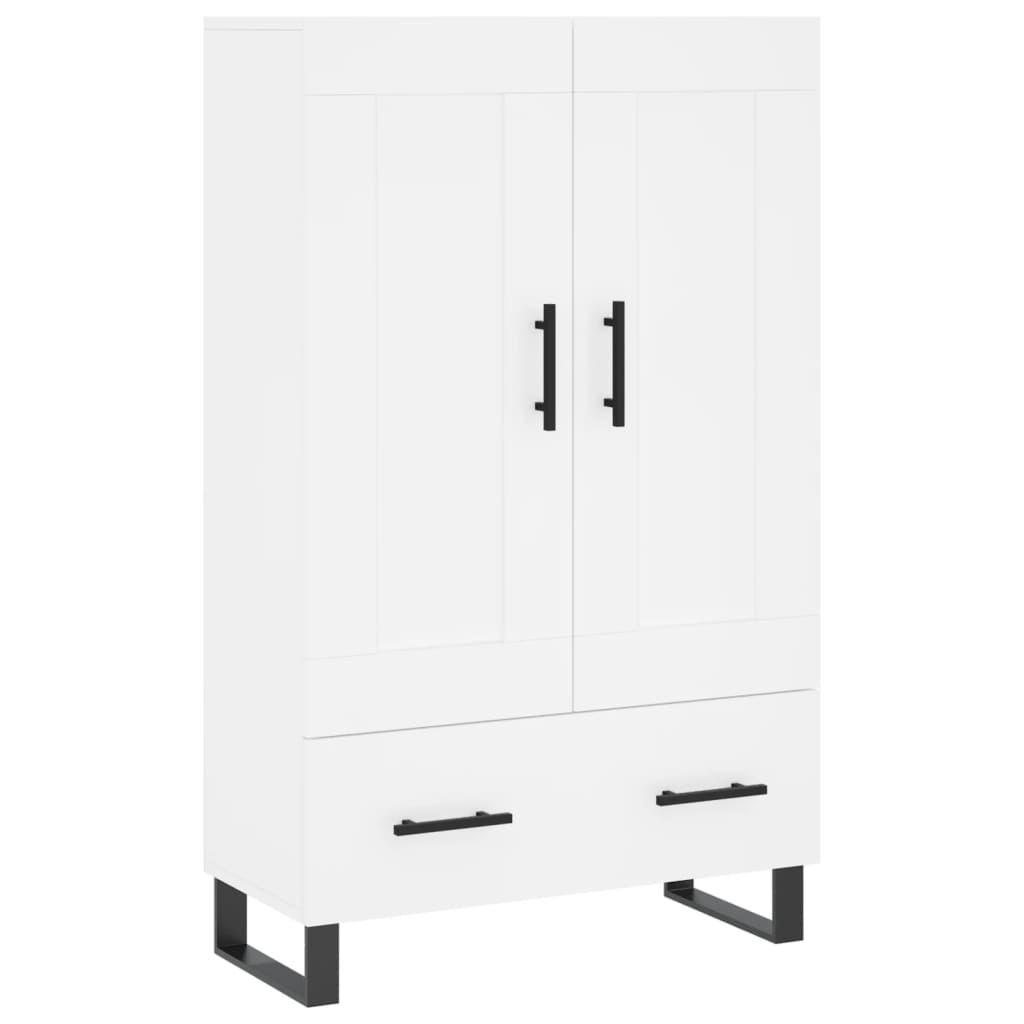 Vidaxl hoge kast 69,5x31x115 cm bewerkt hout wit