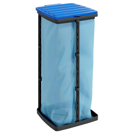 VidaXL Müllsackhalter 2 Stück 60 l PP schwarz und blau