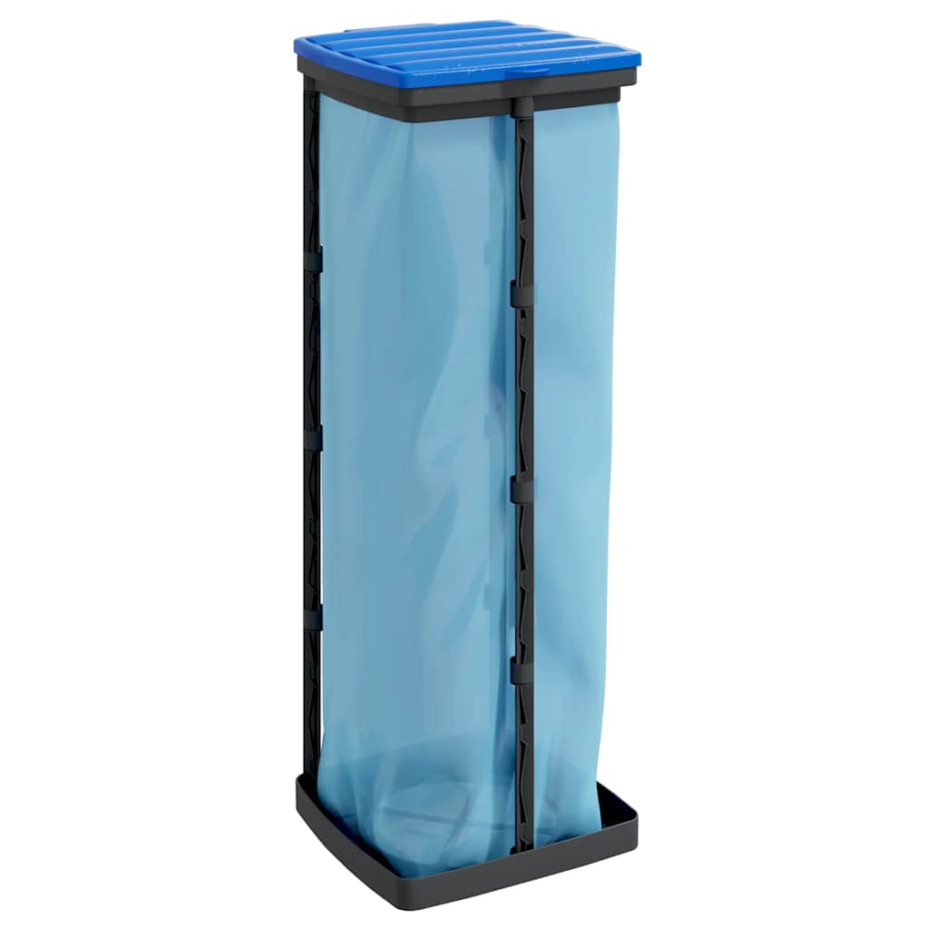 Vidaxl Müllbeutelhalter 2 PCs 120 L PP Schwarz und Blau
