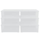 VIDAXL -Speicherboxen Kunststoff 6 ST Stapelbar 5 l