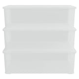 VIDAXL -Speicherboxen Kunststoff 3 ST Stapelbar 25 l