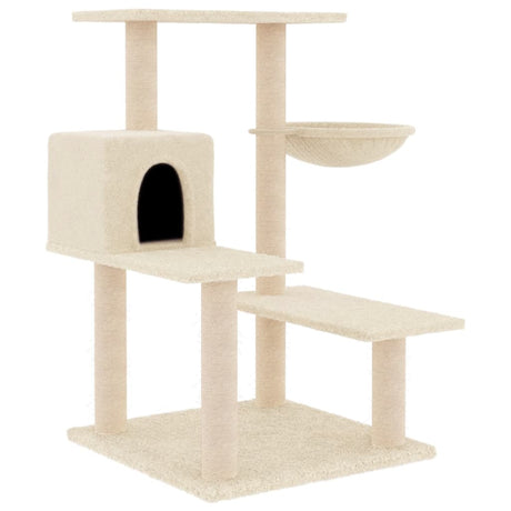 Vidaxl -Katzenmöbel mit Sisal -Kratzerpfosten 82,5 cm creme -colored