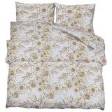 Vidaxl Duvet Crossing Set 260x220 cm Baumwoll weiß und braun
