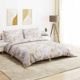 Vidaxl Duvet Crossing Set 260x220 cm Baumwoll weiß und braun