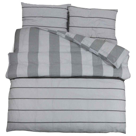 Vidaxx Bettbezug-Set 240x220 cm Baumwolle grau