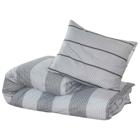 Vidaxx Bettbezug-Set 240x220 cm Baumwolle grau