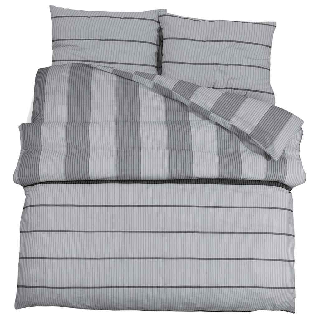 Vidaxl -Duvet -Überraschungs -Set 220x240 cm Baumwollgrau