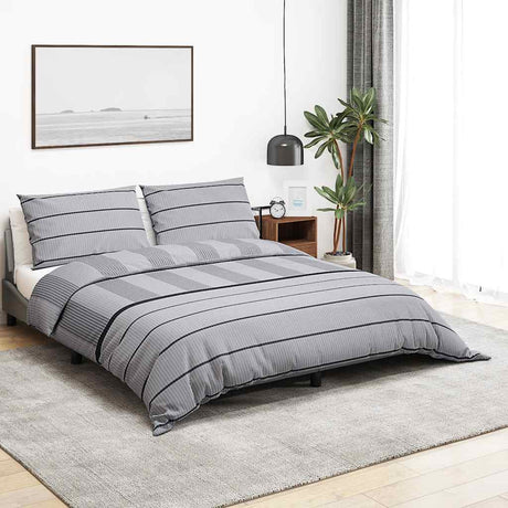 Vidaxl -Duvet -Überraschungs -Set 220x240 cm Baumwollgrau