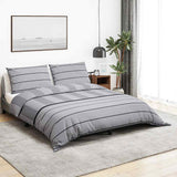 Vidaxl Duvet Crossing Set 155x220 cm Baumwollgrau