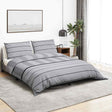 VIDAXL -Duvet -Überraschungs -Set 140x200 cm Baumwollgrau