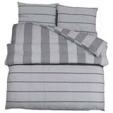 Vidaxl Duvet Crossing Set 200x200 cm Baumwollgrau