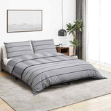 Vidaxl Duvet Crossing Set 225x220 cm Baumwollgrau