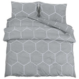 Vidaxl Duvet Crossing Set 200x200 cm Baumwollgrau