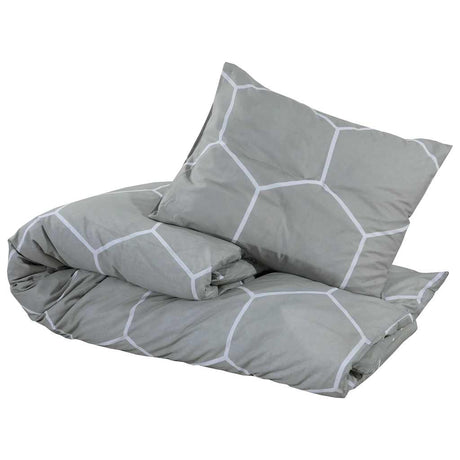 Vidaxl Duvet Crossing Set 240x220 cm Baumwollgrau