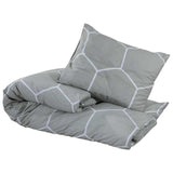 Vidaxl Duvet Crossing Set 200x200 cm Baumwollgrau