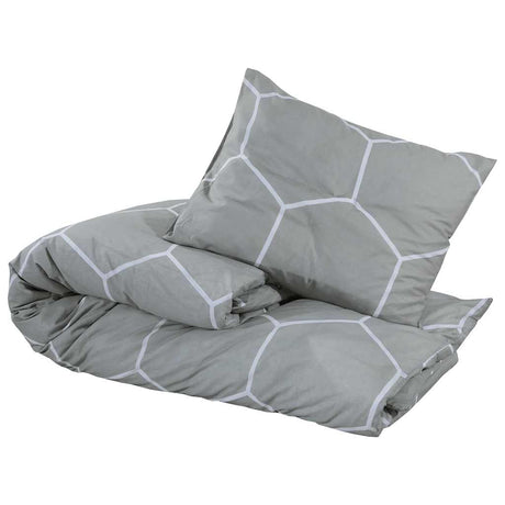 VidaXL Bettbezug-Set 260 x 240 cm Baumwolle grau