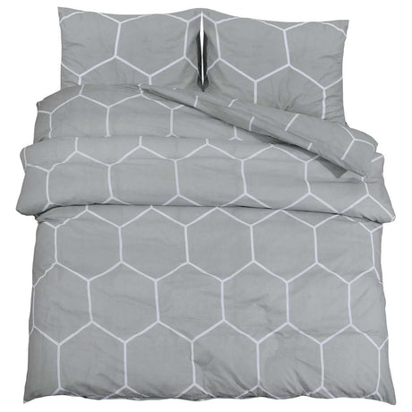 Vidaxx Bettbezug-Set 135x200 cm Baumwolle grau