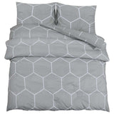 Vidaxl Duvet Overray Set 200x220 cm Baumwollgrau