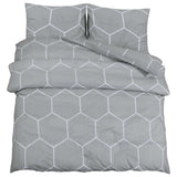 Vidaxl Duvet Crossing Set 200x200 cm Baumwollgrau