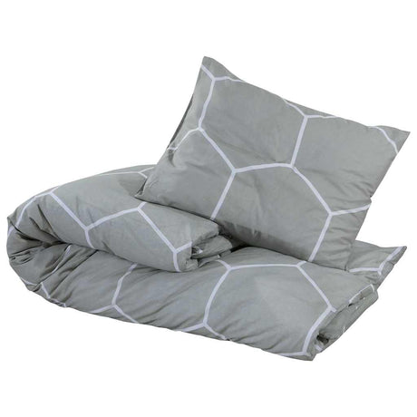 Vidaxl Duvet Crossing Set 225x220 cm Baumwollgrau