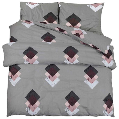 Vidaxx Bettbezug-Set 140x200 cm Baumwolle grau