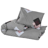Vidaxx Bettbezug-Set 140x200 cm Baumwolle grau