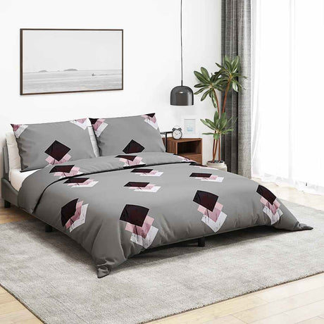 Vidaxx Bettbezug-Set 140x200 cm Baumwolle grau
