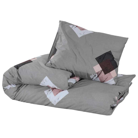 Vidaxl Duvet Crossing Set 200x200 cm Baumwollgrau