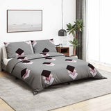 VIDAXL -Duvet -Überraschungs -Set 135x200 cm Baumwollgrau