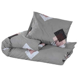 Vidaxl Duvet Overray Set 200x220 cm Baumwollgrau